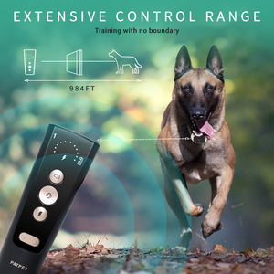 اتفاق مع CE FCC في الهواء الطلق 984FT التحكم عن بعد الاهتزاز الكهربائي مكافحة النباح الحيوانات الأليفة صدمة تدريب طوق الكلب مع الصمام الخفيفة زمارة - Product Image 5