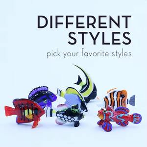 Dekorasi Ikan Hewan Laut Miniatur Kaca Kristal Akuarium Murano Buatan Tangan Ukuran Besar Baru, Figurin Ikan Hewan Laut Kaca Tiup - Product Image 5