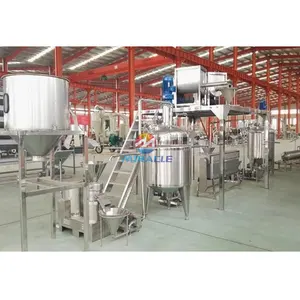 बड़ी क्षमता वाली स्वचालित मूंगफली का मक्खन बनाने की मशीन फैक्टरी मूंगफली का मक्खन उत्पादन लाइन