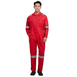 Baju kerja desain terakhir, baju seragam kerja pria katun 100%, pakaian kerja Anti listrik statis, setelan Boilersuit keselamatan, pakaian kerja - Product Image 3