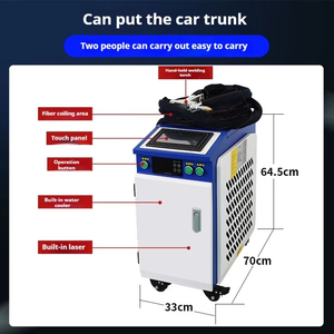 Machine de soudage laser fibre portable 1500W 2000W 3000W, petite taille, laser fibre portatif 4-en-1 pour soudage et nettoyage - Product Image 3