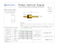Filtre EMI de type 2016 9.1pF NPO 200V pour circuits électroniques de précision.