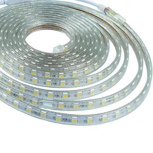 ไฟ LED Strip 2835 AC220v ไฟสมาร์ทแถบแถบไฟ LED ยืดหยุ่น 60 leds/m 10W 3000k 4000k 6000k