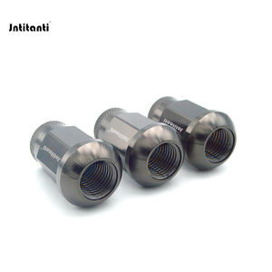 Jntianti Black Gr.5 Titanium Aloi mur roda kursi bola kualitas tinggi M14 * 1.5*35mm mur Lug kunci untuk AUDI <span class=keywords><strong>VW</strong></span> untuk PORSCHE Untuk BENZ - Product Image 4
