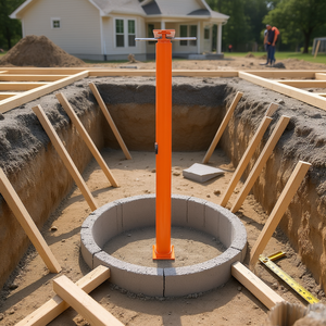 Cric de levage réglable de 54 à 150 pouces pour la construction, idéal pour le nivellement des sols. - Product Image 2