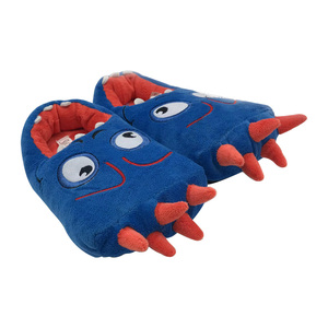 Pantoufles pour animaux de chambre à coucher pour garçon Pieds de monstre pour enfants Fluffy Funny Furry Pantoufles à griffes en coton antidérapantes - Product Image 6