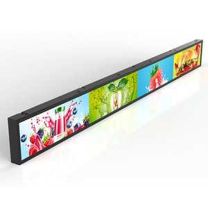 หน้าจอแสดงผล LCD แบบยืดขนาด 16.4 นิ้ว สำหรับชั้นวางสินค้าในซูเปอร์มาร์เก็ต ใช้สำหรับโฆษณา - Product Image 1