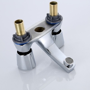 Robinet de lavabo moderne à deux poignées et deux trous Robinet <span class=keywords><strong>d</strong></span>'<span class=keywords><strong>eau</strong></span> en laiton avec noyau de valve en céramique <span class=keywords><strong>Installation</strong></span> à <span class=keywords><strong>prix</strong></span> <span class=keywords><strong>d</strong></span>'usine pour salles de bains - Product Image 5