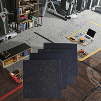 Tapis de sol en caoutchouc durable avec absorption des chocs pour équipement d'exercice et parquet