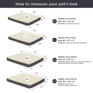 Grosir rumah anjing kasur lateks dengan penutup kain untuk hewan peliharaan - Product Image 3
