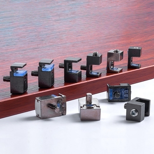 Gabinete Soporte de vidrio ajustable Estante de soporte Estante Aleación de zinc Abrazaderas de vidrio Clips Soporte de estante Soporte de vidrio - Product Image 6