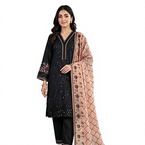 ESTA TEMPORADA DE BODAS, POR FAVOR, LLEVE NUESTRO HERMOSO TOP BORDADO CON LENTEJUELAS, PANTALONES PLAZZO CON DUPATTA EN 3 HERMOSOS COLORES - Product Image 1