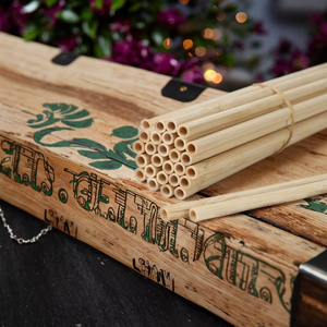 Vietnam-Made 12mm Diameter Matte Bamboo Fiber <strong>Straw</strong> <strong>Hat</strong> for Home Travel Camping for Parties <strong>Drinks</strong> Composed Wheat Glass Silicone - Product Image 1