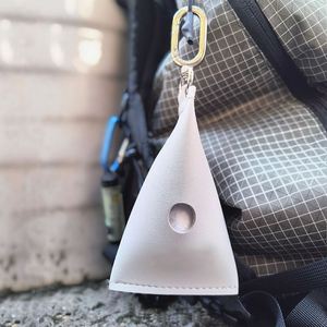Hanging PU Leather Embossed Design Novelty Style Poop Bag <b>Carrier</b> Carabiner Portable Dog Waste Dispenser Outdoor Walking <b>Pet</b> - Product Image 2