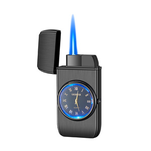 Encendedor de Gas Butano Recargable con Forma de Moneda, Pantalla LED, Caja Metálica, Mecanismo Hangzhou, Resistente al Viento, para Hombre, Regalo Empresarial - Product Image 5