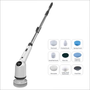 <span class=keywords><strong>Balai</strong></span> électrique portable sans fil pour la cuisine domestique Machine de lavage de voiture électrique Brosse de nettoyage anglaise Barredoras Con Usb - Product Image 1