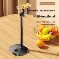 Support magnétique de bureau pour téléphone portable, universel, réglable, en alliage d'aluminium, compatible avec les appareils de 4 à 9 pouces, idéal pour les vidéos en direct
