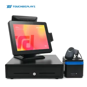 15 Inch Business Suppermarkets Retail Payment Pos Face Terminal Met Print Kassa Business