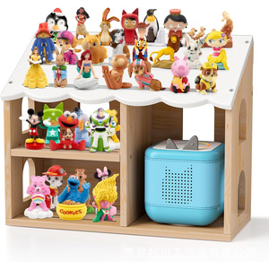 Multi Layer Wooden Storage <b>Shelf</b> For Dolls And Figurines <b>Desktop</b> Kids Room Organizer Modern Design - Product Image 2