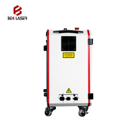 Machine portative de dérouillage de nettoyage de laser de fibre d'impulsion de 100w 200w pour le décapant de peinture de vernis en bois en métal