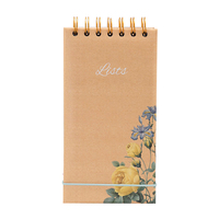 Carnet de notes personnalisé, mini, mignon, rose uni, reliure spirale, couverture en papier, sublimation