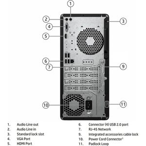Computadora de Escritorio HP, Torre, Intel I5 de 12.ª Generación, 16 GB de RAM, 512 GB SSD, Windows 11 Home, Wifi, Bluetooth, HDMI - Product Image 4