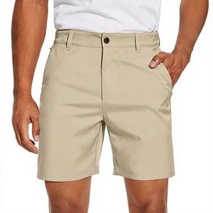 Pantalones Cortos de Playa para Hombre, Tejidos, con Cordón Ajustable, Frente Plano, Híbridos, 7 Pulgadas, Ligeros, de Secado Rápido, Estilo Chino, Cintura Alta, con Bolsillos - Product Image 1