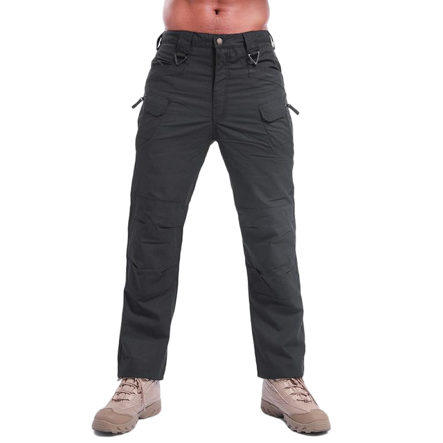 Men's Black Eco-Friendly Active Stretch Tactical Pants Breathable RIP STOP Outdoor Pant
