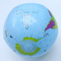 Piscine fête gonflable carte du monde Globe jouets pour enfants géographie éducation boule d'illumination