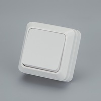 Commutateur électrique standard ue de qualité supérieure largement utilisé, 2 boutons, 2 clés, installation en surface électrique