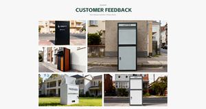 Caja de correo doméstica grande para exteriores, almacenamiento de paquetes con cerradura impermeable de acero inoxidable para entrega en el porche - Product Image 5
