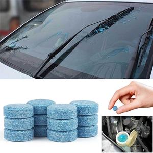6pcs/pack Car Windshield Wiper Glass Water Wiper Solid Wiper Fine <strong>Concentrated</strong> Blue Gass Cleaner Effervescent Tablet - Product Image 3