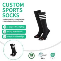 Chaussettes de compression unisexe mi-hautes en Spandex/Nylon pour l'été, le sport, le marathon, la course à pied, la corde à sauter, anti-bactériennes et confortables