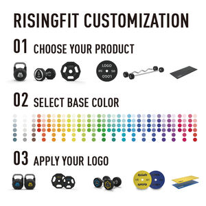 Barre de Crossfit pour femmes Rising Fitness, barre olympique colorée, barre d'haltérophilie en céramique - Product Image 6