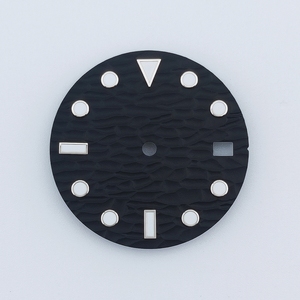 Esfera personalizada 28,5mm verde luminoso reloj de acero inoxidable resistente al agua nuevo movimiento NH35 ajuste estéril - Product Image 5