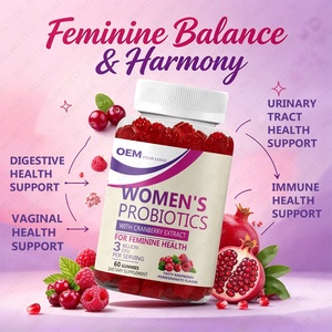 Suplementos Veganos de Marca Privada OEM ODM, Gomitas Probióticas para Mujeres, Gomitas Probióticas de Arándano para Mujeres - Product Image 5