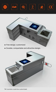 High Quality Fashionable Appearance High Definition Screen Automatic Moving Belt Self Checkout <b>Counter</b> Highbright HBE-CC-230 - Product Image 4