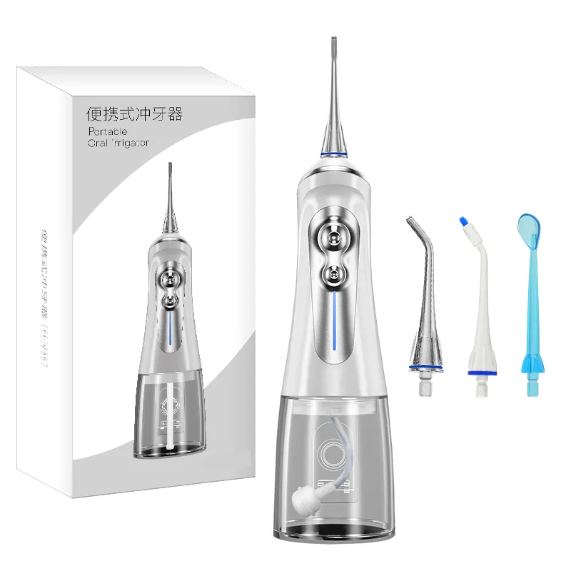 Water Flosser for Teeth Cleaner Rechargeable Irrigator 4 Modes 320ML IPX7 Waterproof Powerful Battery Water Dental Pick for Home