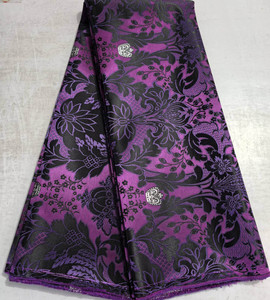 Gele nigérian en jacquard Sego, foulard africain <span class=keywords><strong>Aso</strong></span> Oke en soie, couleur pêche, imperméable, pour femmes, fête sur la plage, sports de plein air, pêche - Product Image 3