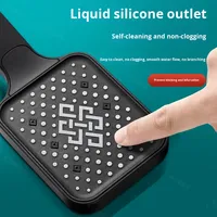 Pommeau de Douche Écologique à Haute Pression en ABS Chromé avec 4 Modes de Jet et Buse en Silicone pour Toilettes, Cuisine et SPA – Vente en Gros