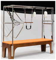 Machine de Pilates Cadillac Reformer 3-en-1 professionnelle en bois de noyer massif de luxe avec tour complète pour studio de yoga