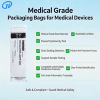 Pochette médicale stérile PET/PE à fermeture éclair, transparente, irradiée par gamma, pour boucle d'inoculation de 10 µl, conforme ISO 13485, pour salle blanche