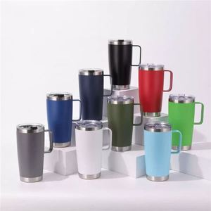 Mug isotherme en acier inoxydable 20 oz, compatible avec le porte-gobelet de voiture, cadeau pour hommes et femmes, ensemble de gobelets isothermes 20 oz pas cher ASM26 - Product Image 4
