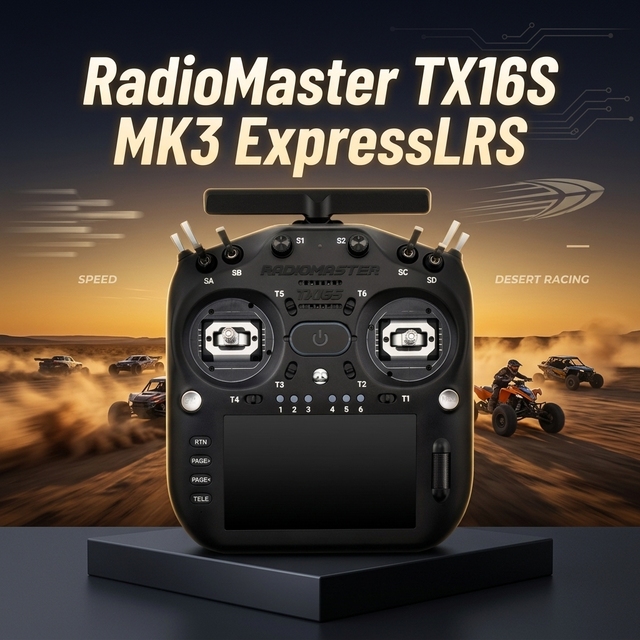 RadioMaster TX16S MK3 ExpressLRS 2.4GHz 900MHz Dual Band ELRS EdgeTX H7 MCU 5 Inch IPS Touchscreen Radio Transmitter Controller