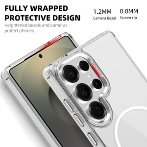 Custodia Magnetica Trasparente per Samsung Galaxy S25 <span class=keywords><strong>Ultra</strong></span> S25 Edge S24 FE S23 <span class=keywords><strong>S22</strong></span> <span class=keywords><strong>Ultra</strong></span> Protezione di Grado Militare Antiurto <span class=keywords><strong>Cover</strong></span> per Telefono - Product Image 5
