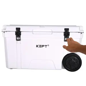 Boright Keep Cold LLDPE-Kühler Icebox Deluxe 65QT Rotations geformter Kühler mit Rädern