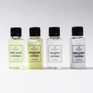 Ensemble d'articles de toilette <span class=keywords><strong>éco</strong></span>logiques jetables pour hôtel, shampoing hydratant, gel douche, kit de brosse à dents en paille de blé, savons d'hôtel - Product Image 4