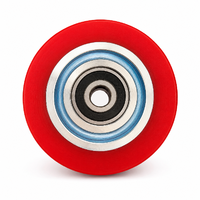 Roue en métal avec noyau recouvert de PU, personnalisable OEM, dureté personnalisée, diamètre extérieur pour système de manutention de convoyeurs, roue recouverte de PU