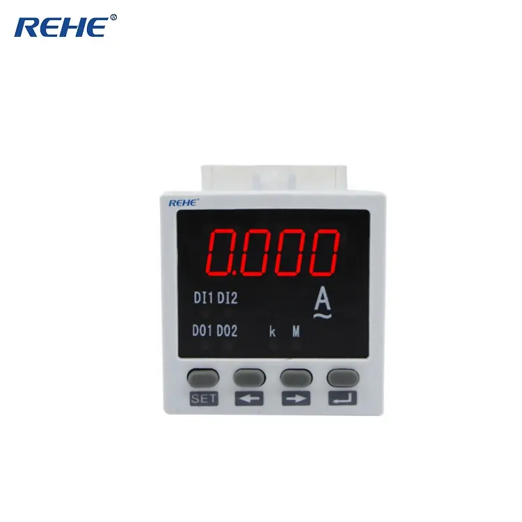 RH-AA81 Penguji Arus Ac Digital, Ammeter Digital Ac Fase Tunggal Penguji Arus 48*48Mm Ukuran Kecil