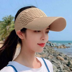 หมวกกันแดดปักลายแบบยูนิเซ็กซ์ เป็นมิตรกับสิ่งแวดล้อม ดีไซน์เปิดด้านบน เหมาะสำหรับกีฬากลางแจ้ง ปั่นจักรยาน และการเดินทาง-ใช้ในชีวิตประจำวันและงานปาร์ตี้ - Product Image 4